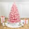 Northlight Medium Flocked Madeline Spruce Artificial Christmas Tree - 3' - Pink - Unlit